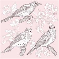 Birds And Flowers N4