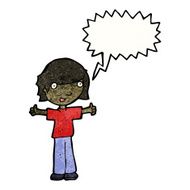 cartoon boy with positive attitude N33