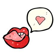 sexy cartoon lips N25