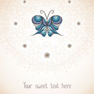 Elegant background with butterfly N6