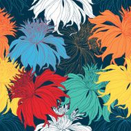 Hand drawn seamless floral pattern N8