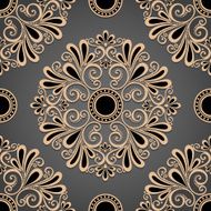 Seamless Ornate Abstract Pattern N58