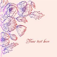 Vector Flower Invitation