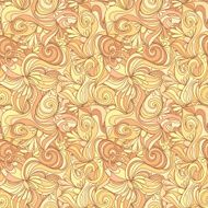 Seamless abstract gold color hand-drawn texture