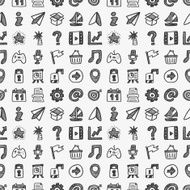 seamless doodle web pattern N7
