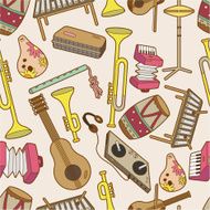 seamless music pattern N6