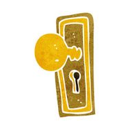 cartoon door knob N28