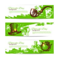 Set of St Patrick&#039;s Day banners N4