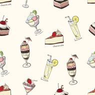 Seamless pattern with sweets N20