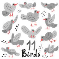 Birds - vector illustration