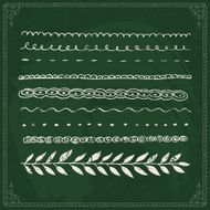 Hand drawn line border set N9
