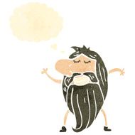 retro cartoon bearded man N2