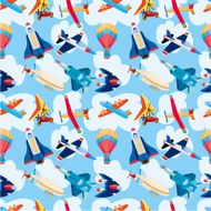 seamless airplane pattern N7