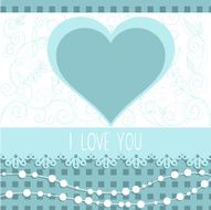 Cute floral invitation postcard N2