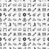 seamless doodle construction pattern N4
