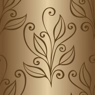 Seamless floral pattern with leaves N13