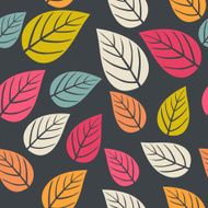 vector seamless abstract hand-drawn pattern leaf backdrop Endl N6