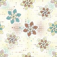 seamless background of ethnic flower N2