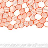 Abstract hand drawn honeycomb N2