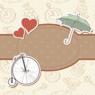 Romantic vintage Valentine invitation postcard N2