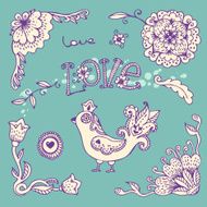 Flowers and Bird N4