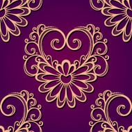 Vector Seamless Pattern with Hearts N9