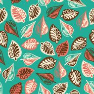 Seamless leaf pattern N8