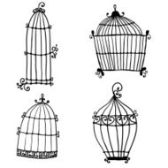 Set of doodle cages