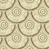 Seamless geometric pattern in &quot;fish scale&quot; design N4