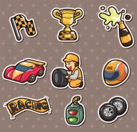 f1 racing stickers N3