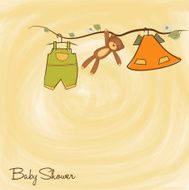 Baby shower card N251