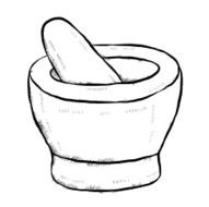 mortar and pestle cartoon