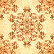 Ornate vintage seamless pattern in mehndi style N14
