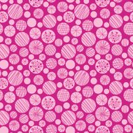 Abstract textured pink circles seamless pattern background