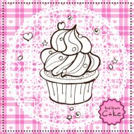 Hand drawn Cake Vector illustration N3