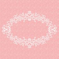 Seamless pattern and frame with hearts