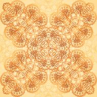 Ornate vintage seamless pattern in mehndi style N15