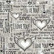 background with valentine heart and wishes text