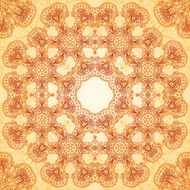 Ornate vintage seamless pattern in mehndi style N16