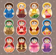 doll people stickers
