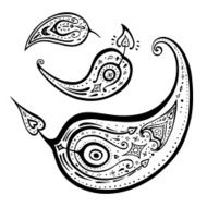 Paisley Ethnic ornament N6