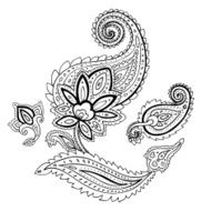 Paisley Ethnic ornament N7