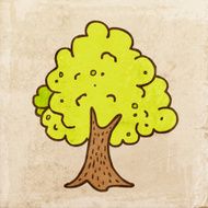 Tree on Grunge Background N3