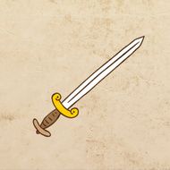 Sword on Grunge Background N4