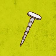 Screw on Grunge Background
