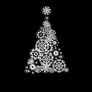 Black and White Christmas EPS10