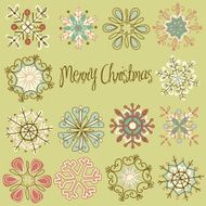 Retro Snowflakes N5