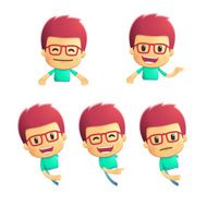 casual man in various poses N17