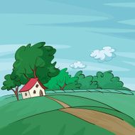 late summer landscape