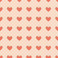 Seamless pattern with valentine hearts N9